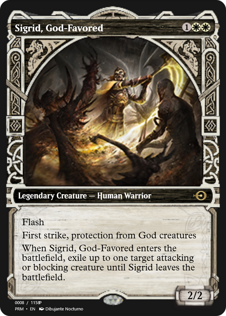 Sigrid, God-Favored (PRM-88212) - Magic Online Promos