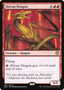 Shivan Dragon⁣ - Game Night: Free For All⁣ (Rare)⁣ [87]
