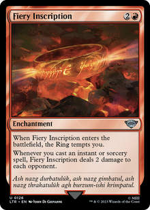 Fiery Inscription⁣ - The Lord of the Rings: Tales of Middle-earth⁣ (Uncommon)⁣ [126]