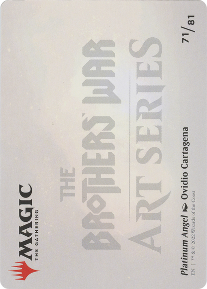 Platinum Angel // Platinum Angel (ABRO-071) - The Brothers' War Art Series (Borderless) Foil