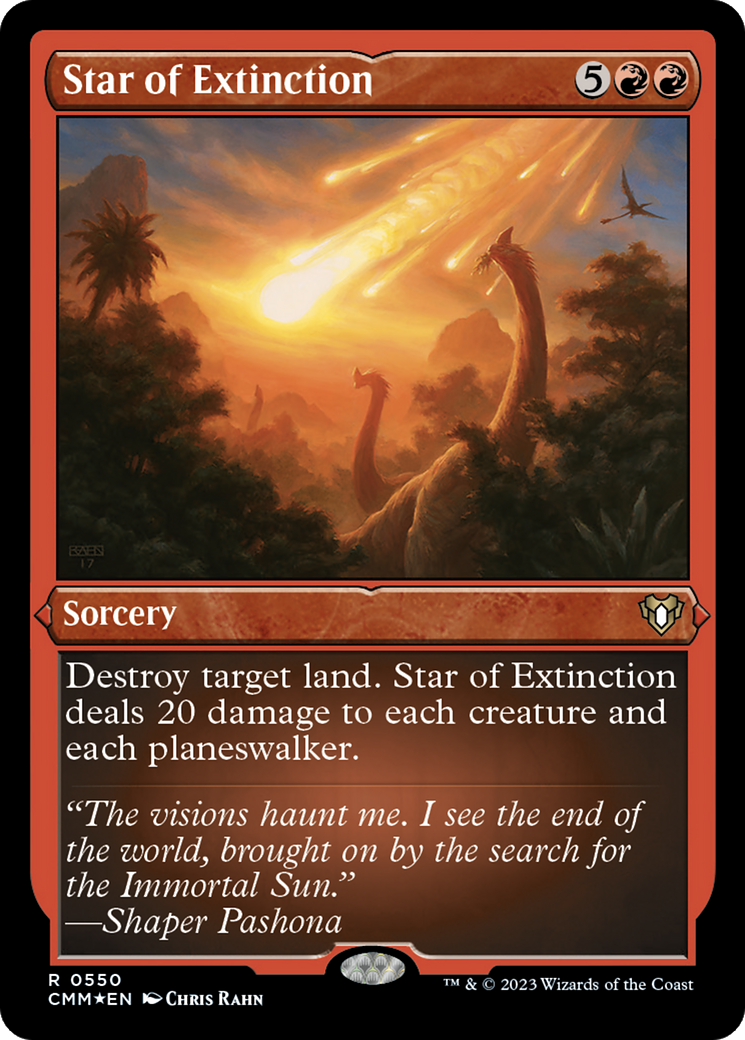 Star of Extinction (CMM-550) - Commander Masters Etched Foil