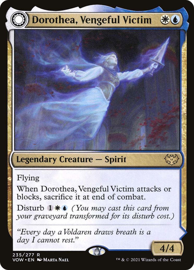 Dorothea, Vengeful Victim (VOW-235) - Innistrad: Crimson Vow: (Double Faced Transform)