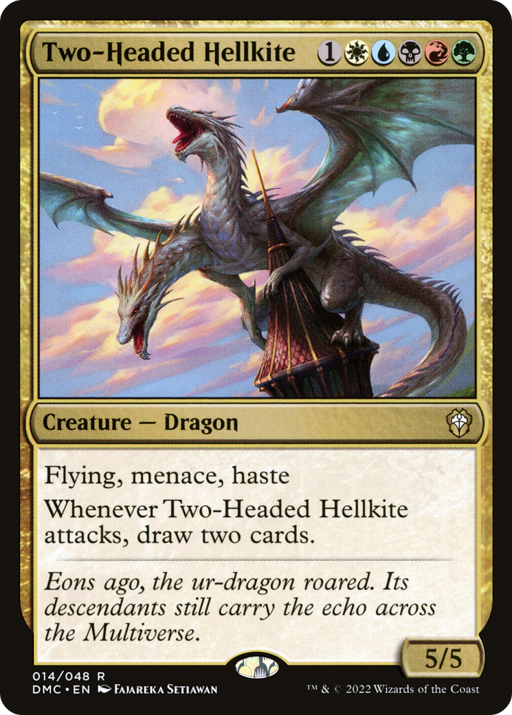 Two-Headed Hellkite⁣ - Commander: Dominaria United⁣ (Rare)⁣ [14]