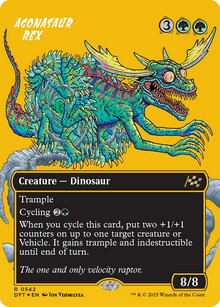 Agonasaur Rex (DFT-542) - Aetherdrift (Borderless) Foil