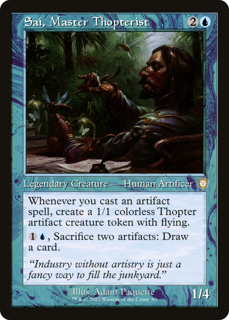 Sai, Master Thopterist⁣ - Commander: The Brothers' War⁣ (Rare)⁣ [93]