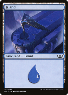 Island (V.4)⁣ - Streets of New Capenna⁣ (Land)⁣ [265]