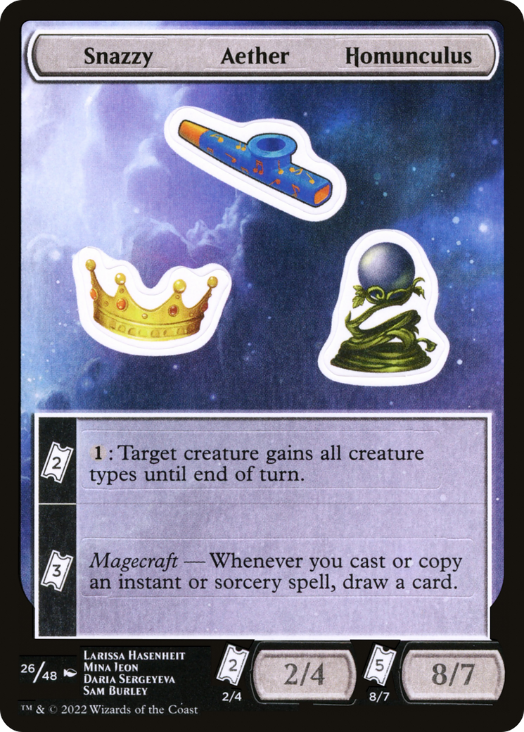 Snazzy Aether Homunculus (UNF-026) - Unfinity Sticker Sheets