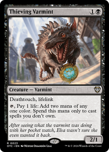 Thieving Varmint⁣ - Commander: Outlaws of Thunder Junction⁣ (Rare)⁣ [23]