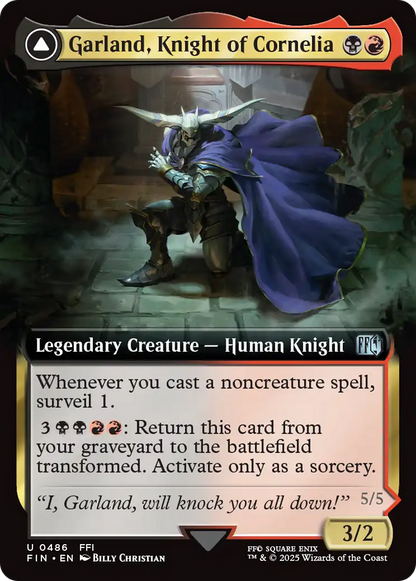 Garland, Knight of Cornelia // Chaos, the Endless (FIN-486) - FINAL FANTASY: (Extended Art)