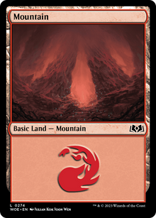 Mountain (0274) (WOE-274) - Wilds of Eldraine Foil