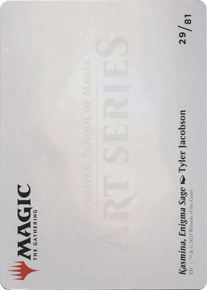 Kasmina, Enigma Sage // Kasmina, Enigma Sage (ASTX-029) - Strixhaven Art Series (Borderless) Foil