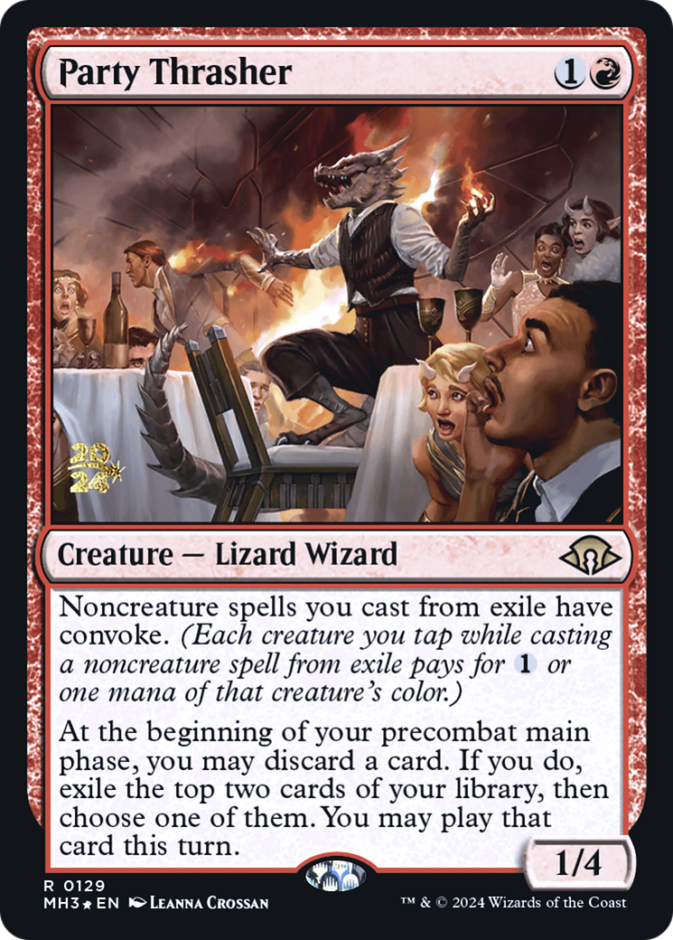 Party Thrasher (PRE-129S) - Modern Horizons 3 Promos Foil