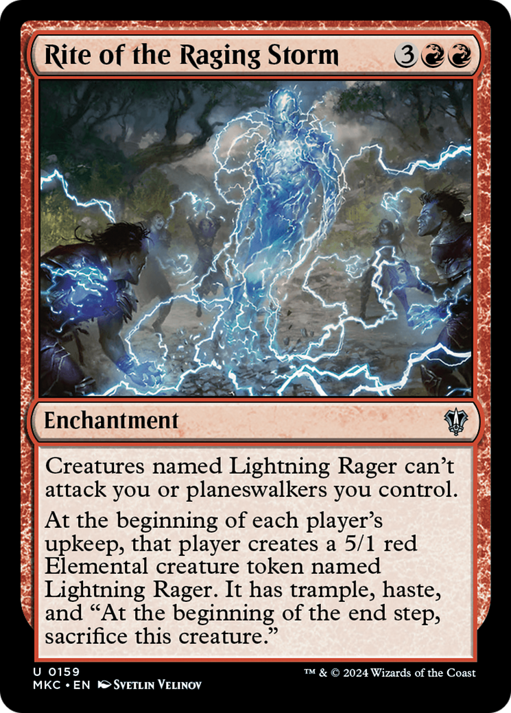 Rite of the Raging Storm⁣ - Commander: Murders at Karlov Manor⁣ (Uncommon)⁣ [159]