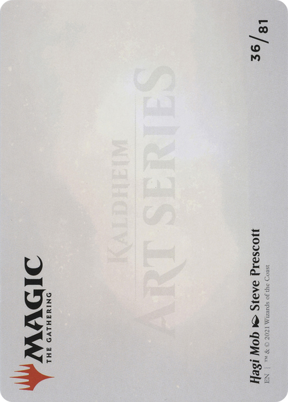 Hagi Mob // Hagi Mob (AKHM-036) - Kaldheim Art Series (Borderless) Foil