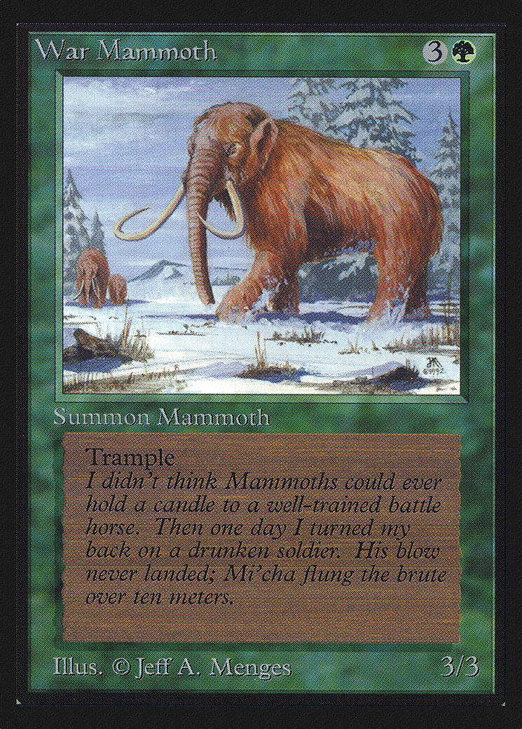 War Mammoth (IE) (IED-228) - Intl. Collectors' Edition