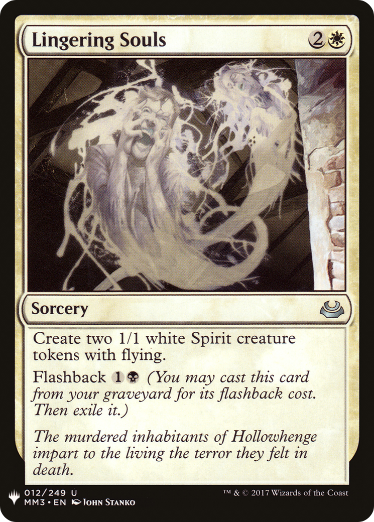 Lingering Souls (LIST-MM3-12) - The List