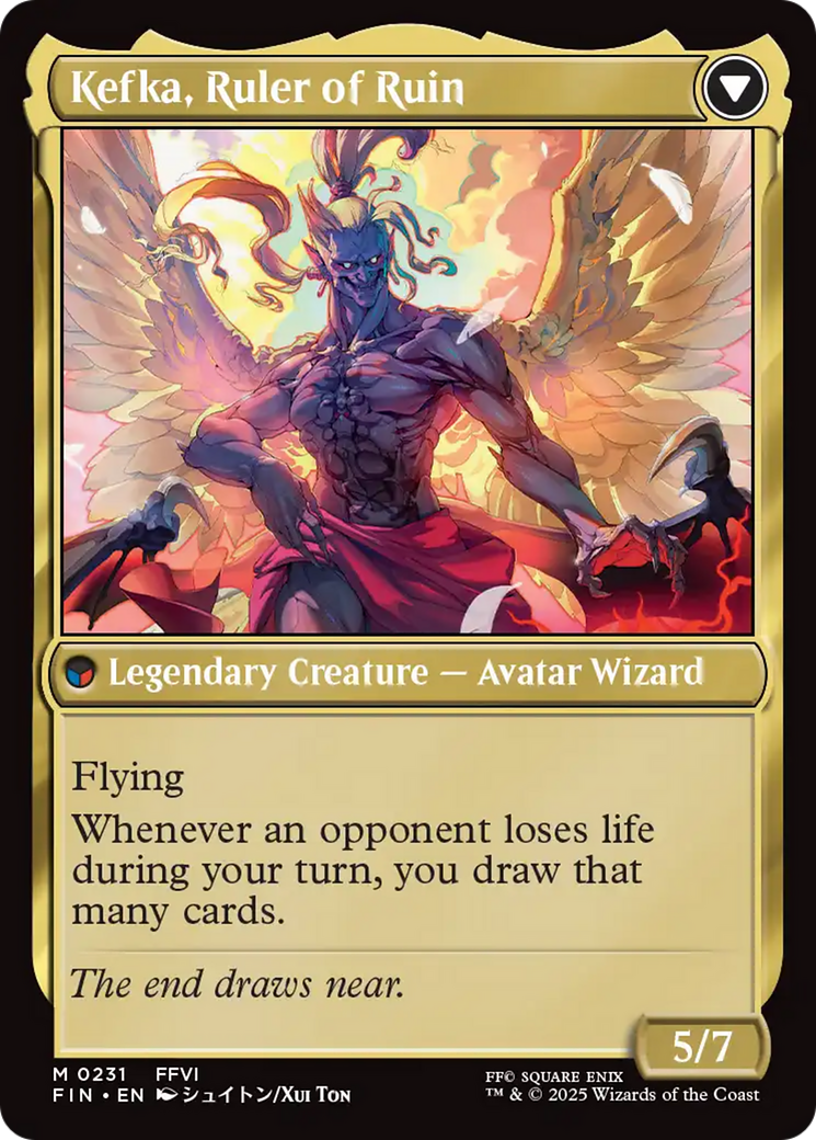 Kefka, Court Mage // Kefka, Ruler of Ruin (FIN-231) - FINAL FANTASY Foil