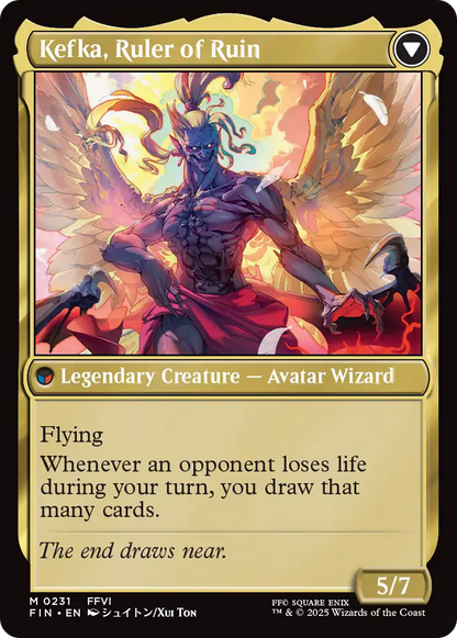 Kefka, Court Mage // Kefka, Ruler of Ruin (FIN-231) - FINAL FANTASY Foil