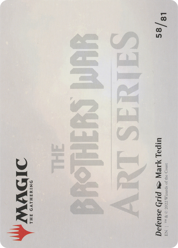 Defense Grid // Defense Grid (ABRO-058) - The Brothers' War Art Series (Borderless) Foil