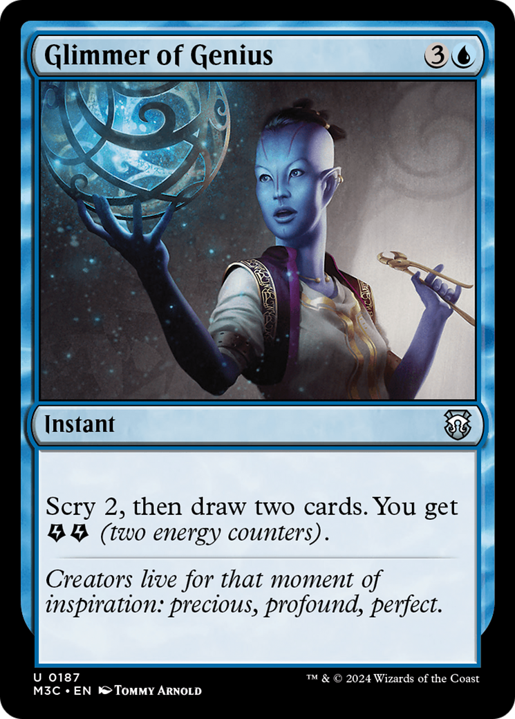 Glimmer of Genius⁣ - Commander: Modern Horizons 3⁣ (Uncommon)⁣ [187]