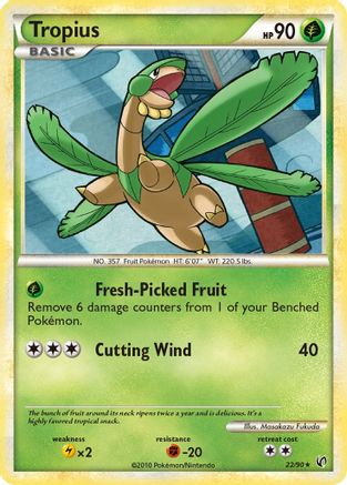 Tropius 022  - Reverse Holofoil Undaunted - Rare