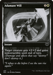 Adamant Will (DBL-268) - Innistrad: Double Feature Foil