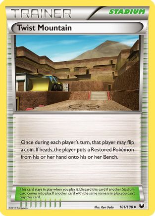 Twist Mountain 101  - Reverse Holofoil Dark Explorers - Uncommon