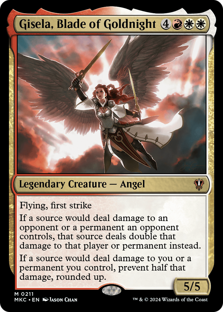 Gisela, Blade of Goldnight⁣ - Commander: Murders at Karlov Manor⁣ (Mythic)⁣ [211]