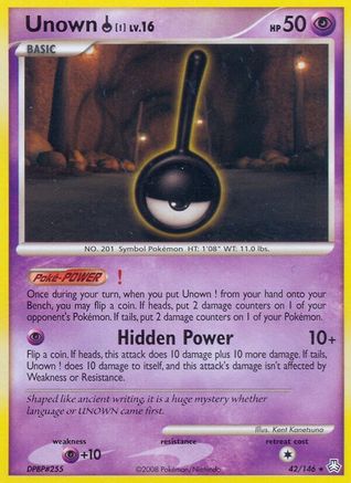 Unown (!) 042  Legends Awakened - Rare