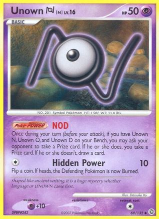 Unown [N] 069/132  Secret Wonders - Uncommon