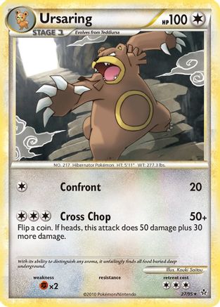 Ursaring 027  - Reverse Holofoil Unleashed - Rare