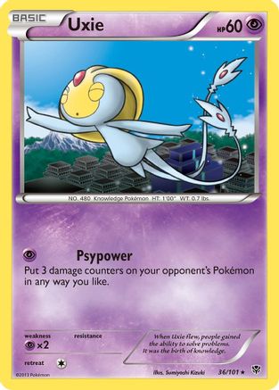 Uxie 036  Plasma Blast - Rare