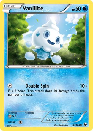 Vanillite 033  Dark Explorers - Common