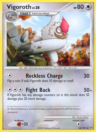 Vigoroth 064  - Reverse Holofoil Platinum - Uncommon