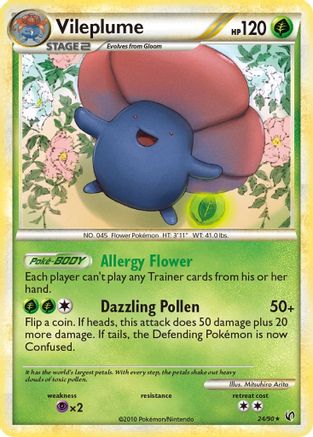 Vileplume 024  Undaunted - Rare