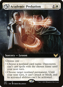 Academic Probation (Extended Art) (STX-287) - Strixhaven: School of Mages: (Extended Art, lesson) Foil