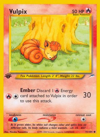 Vulpix 091/105  - Unlimited Neo Destiny - Common