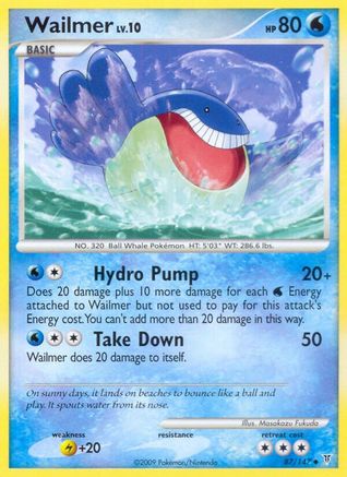 Wailmer 087  - Reverse Holofoil Supreme Victors - Uncommon