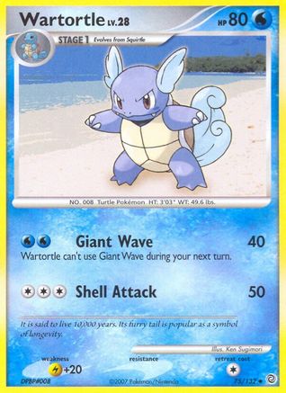 Wartortle 075  Secret Wonders - Uncommon