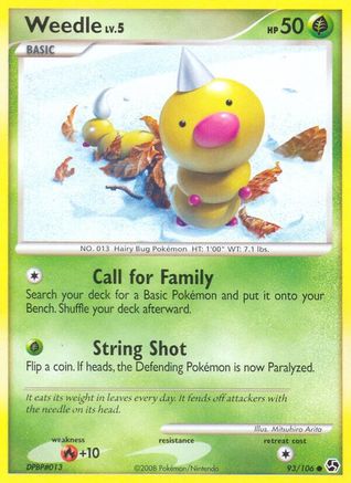 Weedle 093  Great Encounters - Common