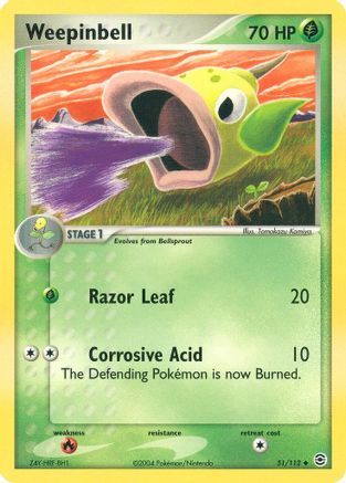 Weepinbell 051  FireRed & LeafGreen - Uncommon