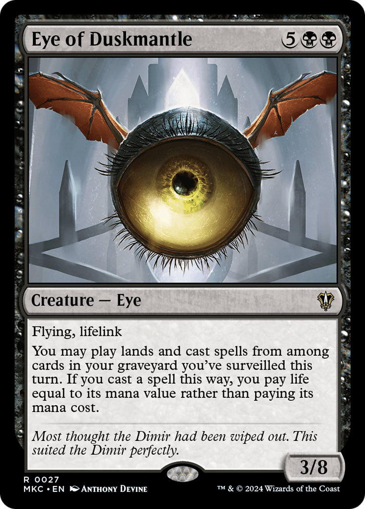 Eye of Duskmantle⁣ - Commander: Murders at Karlov Manor⁣ (Rare)⁣ [27]