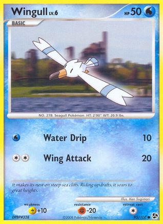 Wingull 095  - Reverse Holofoil Great Encounters - Common