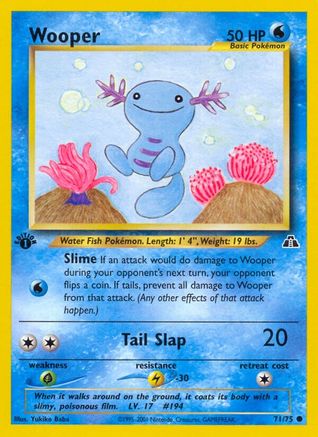 Wooper 071/75  - 1st Edition Neo Discovery - Common