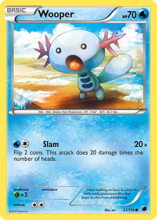 Wooper 021/116  Plasma Freeze - Common