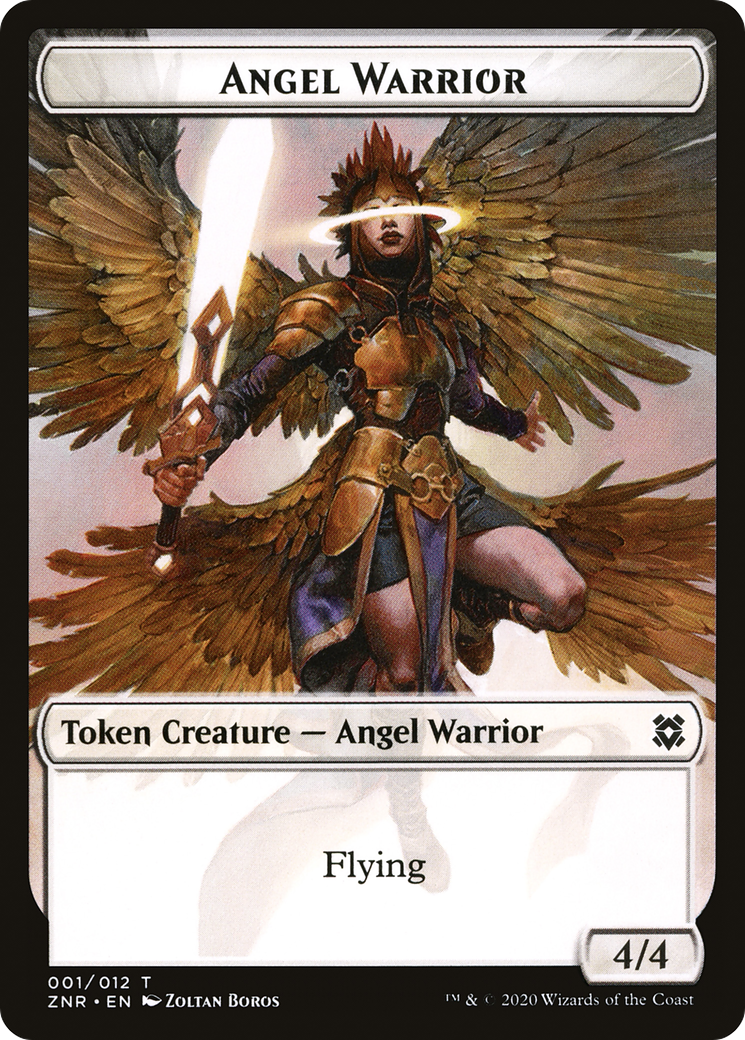 Angel Warrior (TZNR-001) - Zendikar Rising Tokens