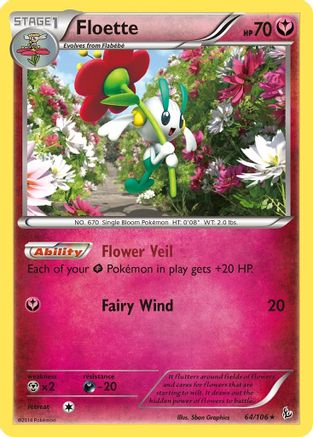 Floette (64) 064  - Reverse Holofoil XY  Flashfire - Rare