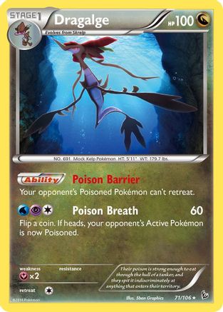 Dragalge 071/106  XY  Flashfire - Rare