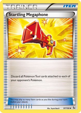 Startling Megaphone 097/106  - Reverse Holofoil XY  Flashfire - Uncommon