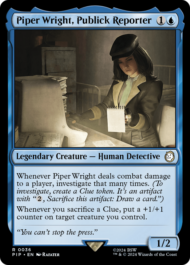 Piper Wright, Publick Reporter⁣ - Universes Beyond: Fallout⁣ (Rare)⁣ [36]